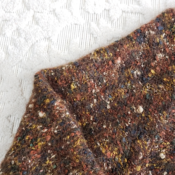 Vintage cottage core multi color popcorn knit sweater cardigan - Picture 9 of 9